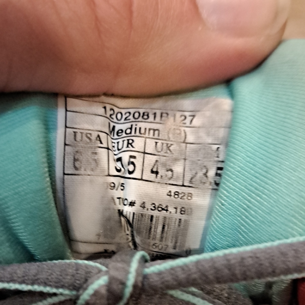 Brooks Gray and Coral R7 Athletic Shoes - Picture 6 of 9